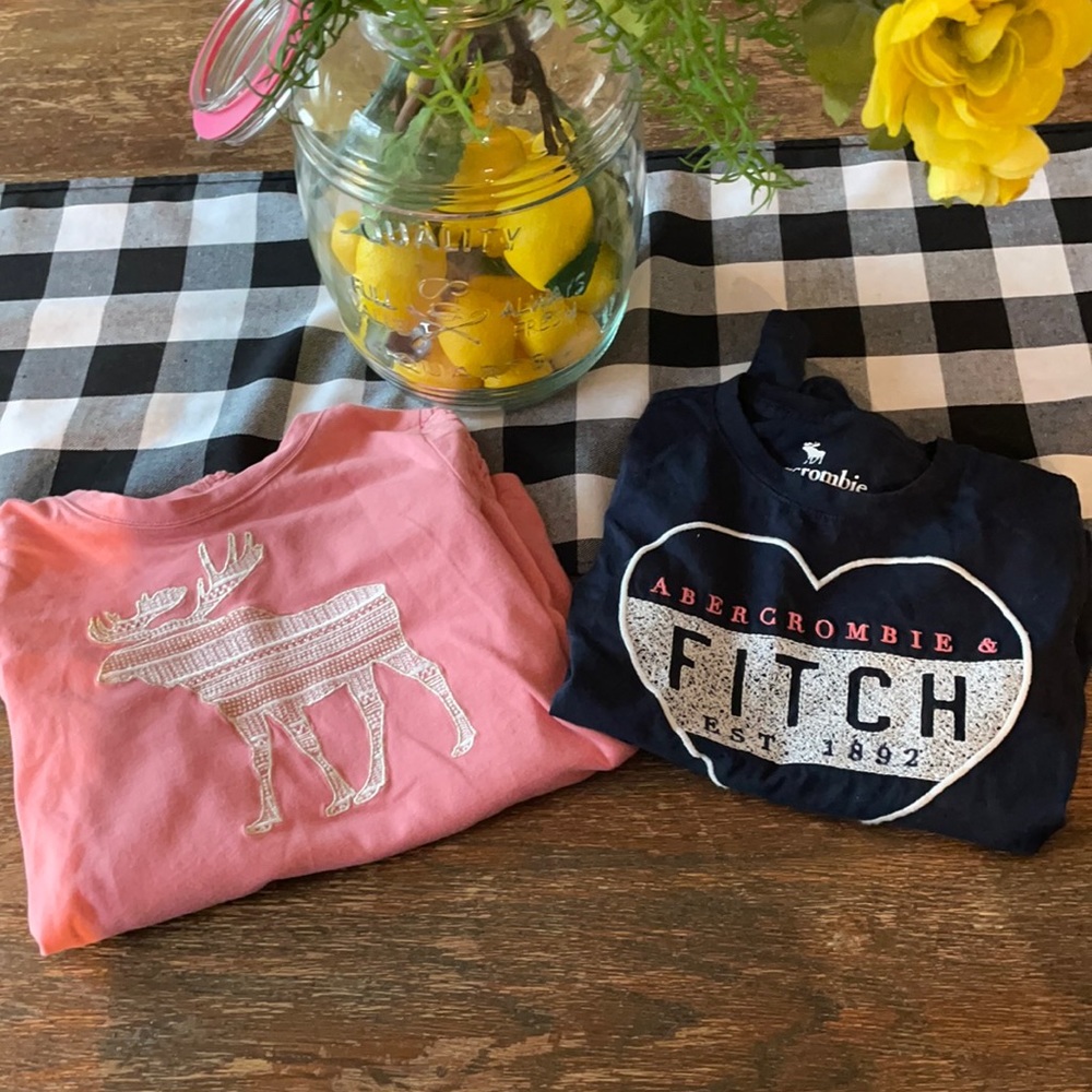 Long sleeve girls 7/8 Abercrombie kids